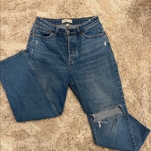 Abercrombie & Fitch The Dad High Rose Curve Love Jeans